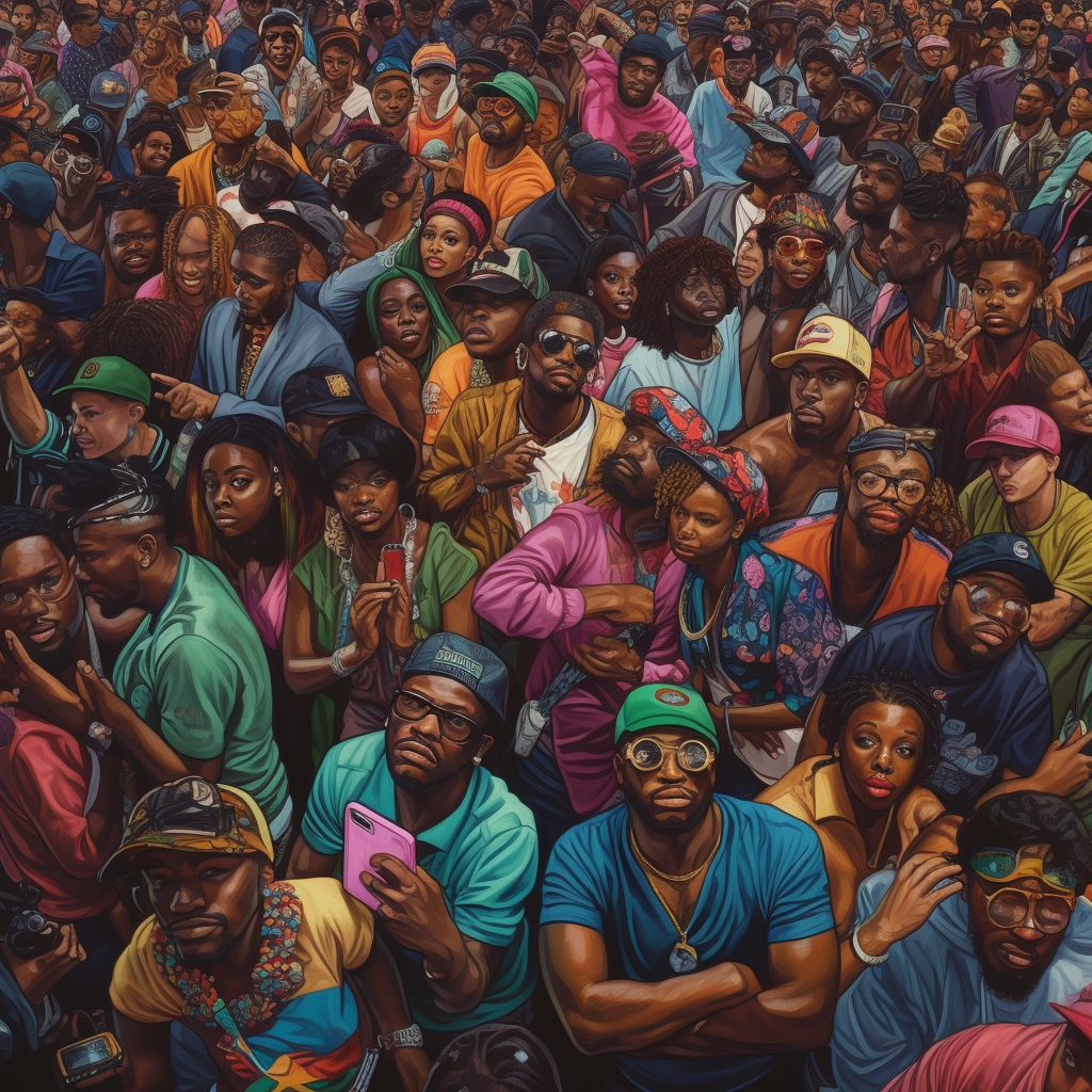 reallynotsure_a_crowd_of_people_posing_with_rappers_in_the_styl_7f309df2-02c4-4b65-a526-16cbd8abdff8.PNG