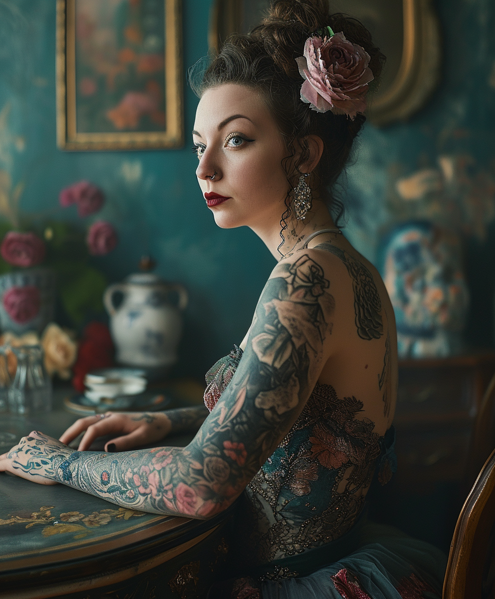 reallynotsurennnjjjjjjkj_a_young_woman_in_a_tattooed_dress_sitt_b8f3d232-312a-4584-8d92-4589f2460bf9.PNG