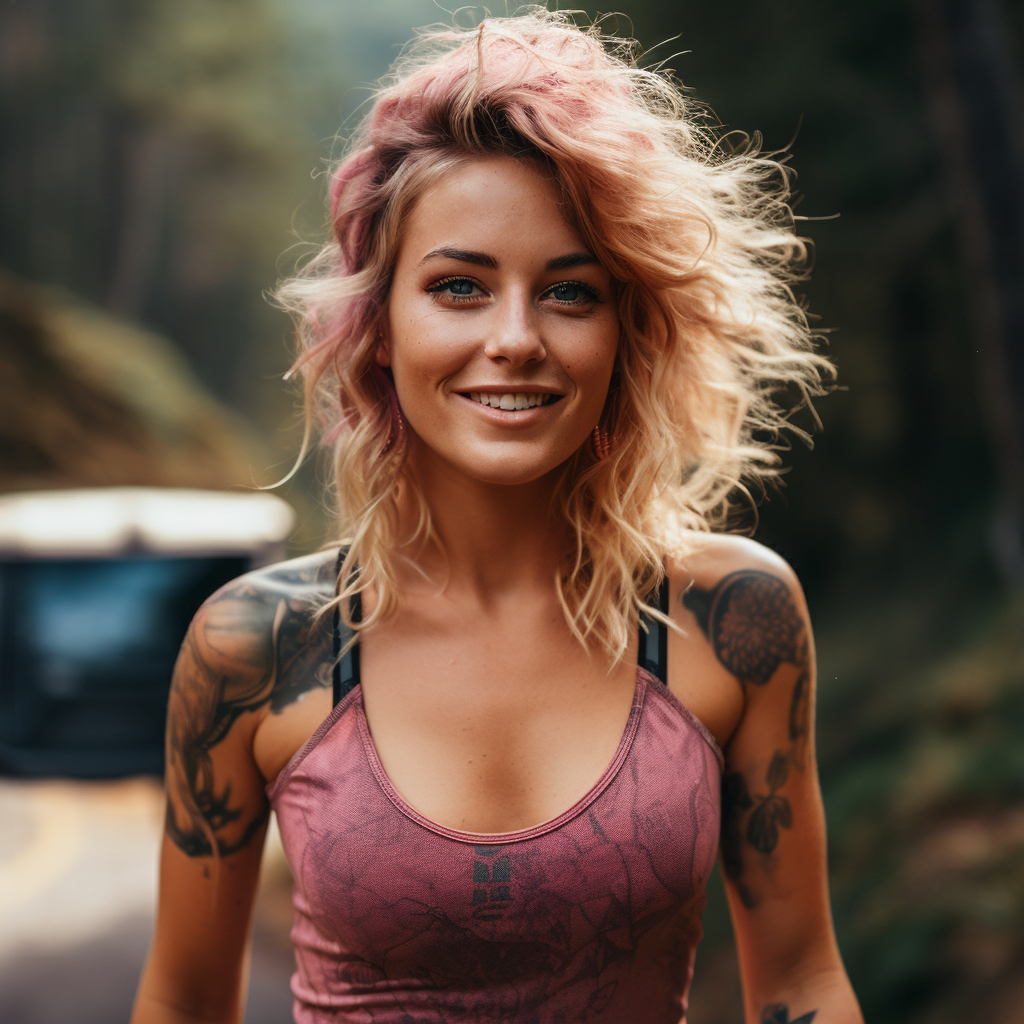 reallynotsurennnjjjjjjkj_a_woman_with_pink_hair_running_down_a__06e50bef-fb69-4ed8-83a6-23de2dd53191.PNG